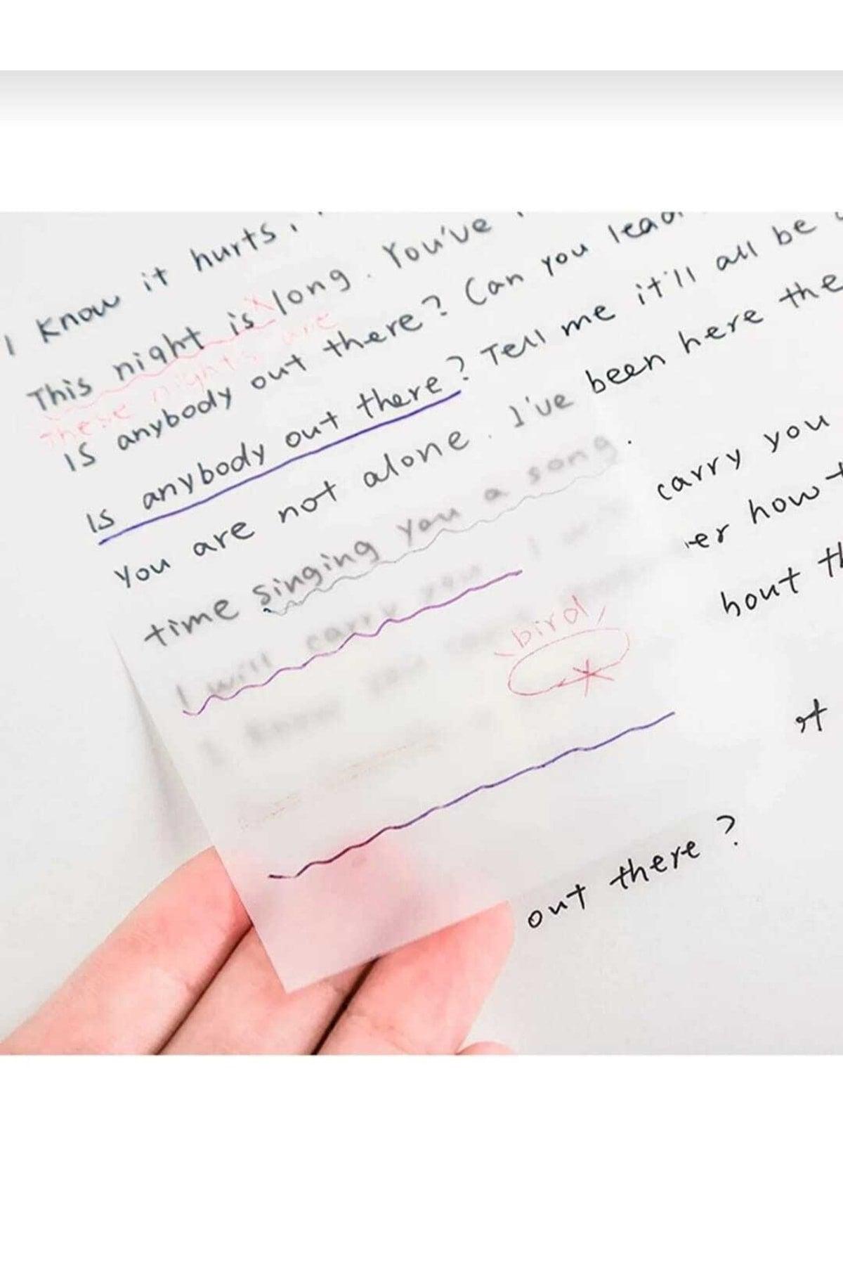 Transparent Sticky Note Paper 2 Pack