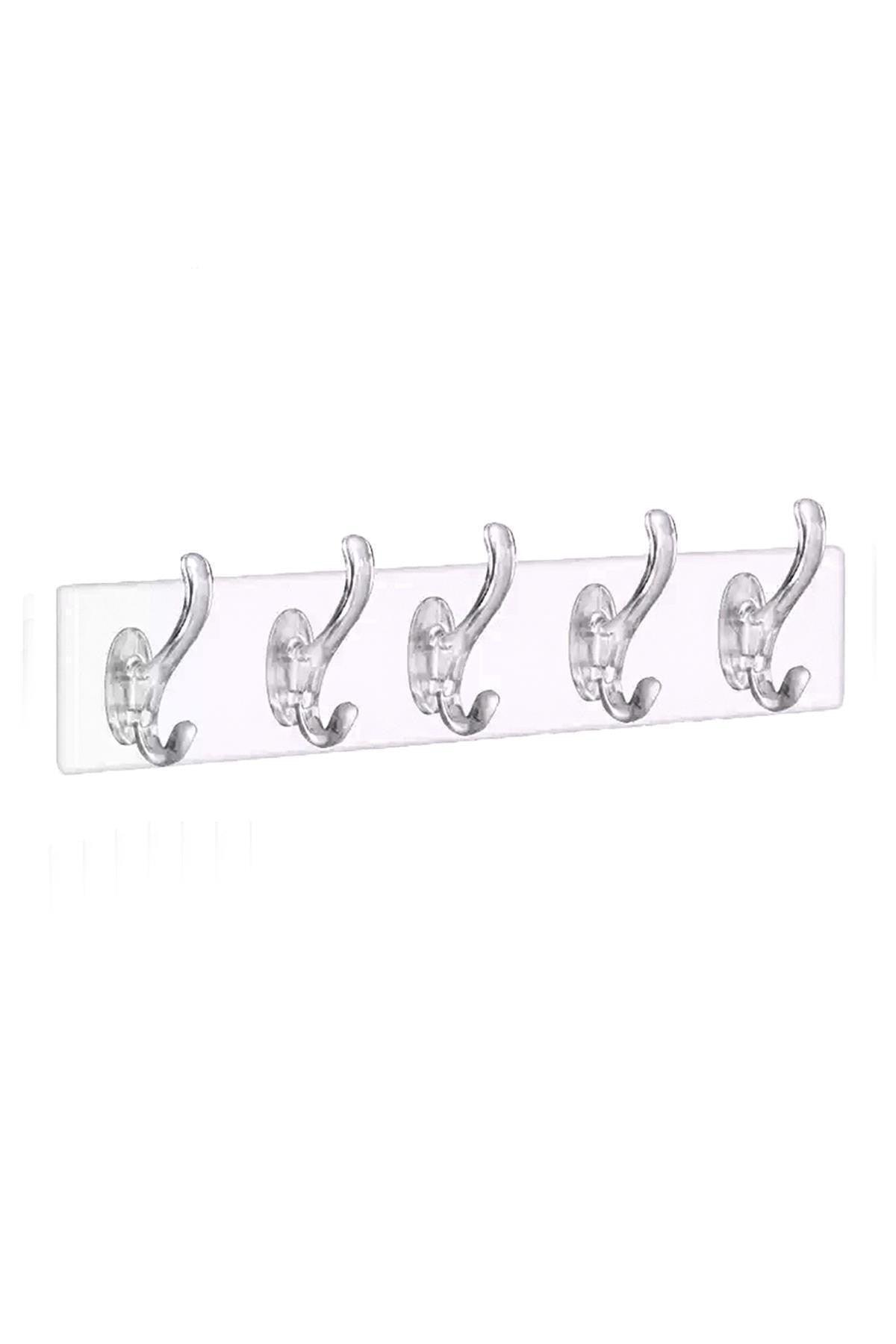 Transparent Bathroom and Kitchen Hanger 5 pcs - Swordslife