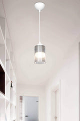 Transparent Optical Promo Pendant Lamp - Double Bulb Look Glass - Swordslife