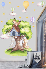 Tree House Kids Room Wall Sticker - Swordslife