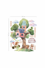 Tree House Kids Room Wall Sticker - Swordslife