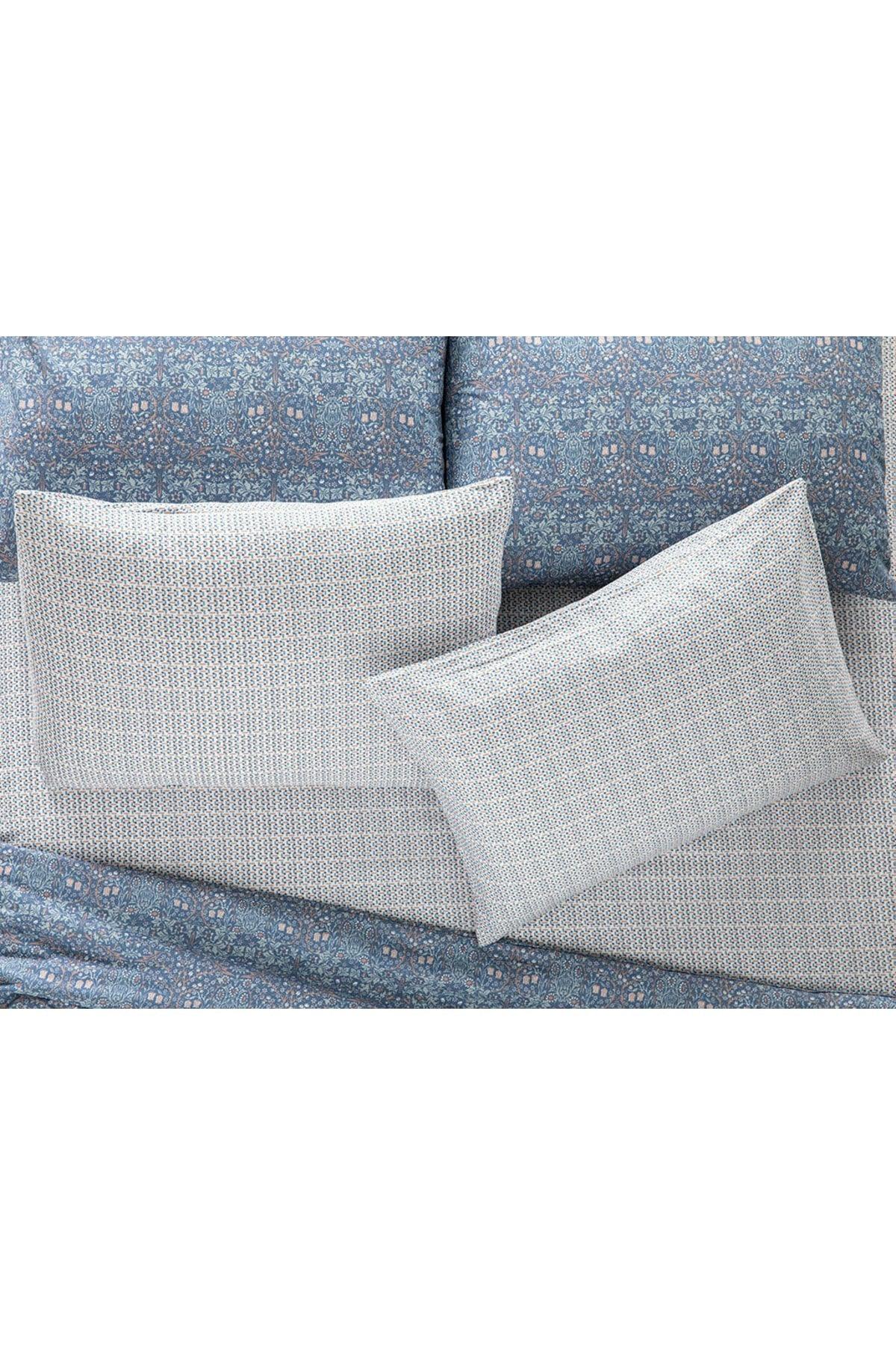 Trellis Easy-Iron 2-Pack Pillowcase 50x70 Cm Blue – Cinnamon - Swordslife