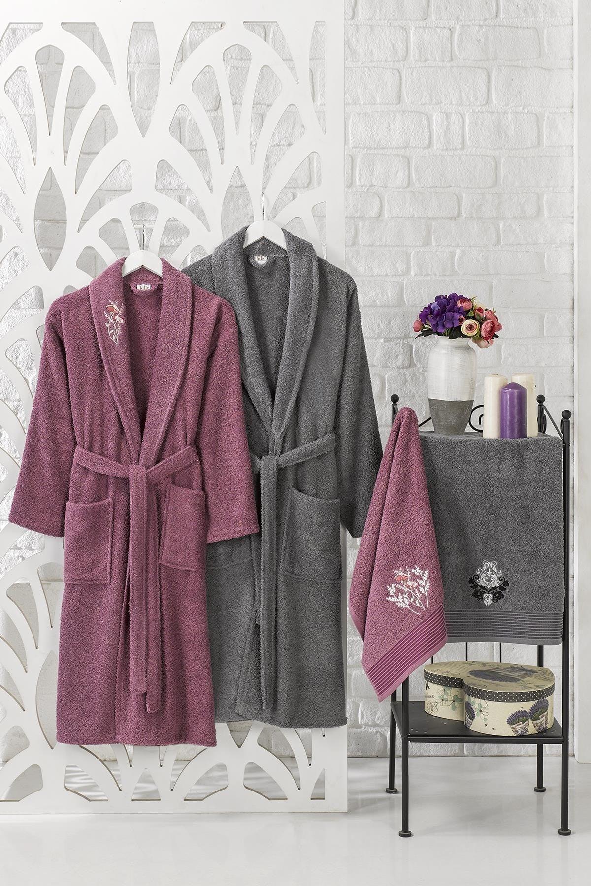 Trendy Family Bathrobe Set 4 Pieces 100% Cotton - Swordslife