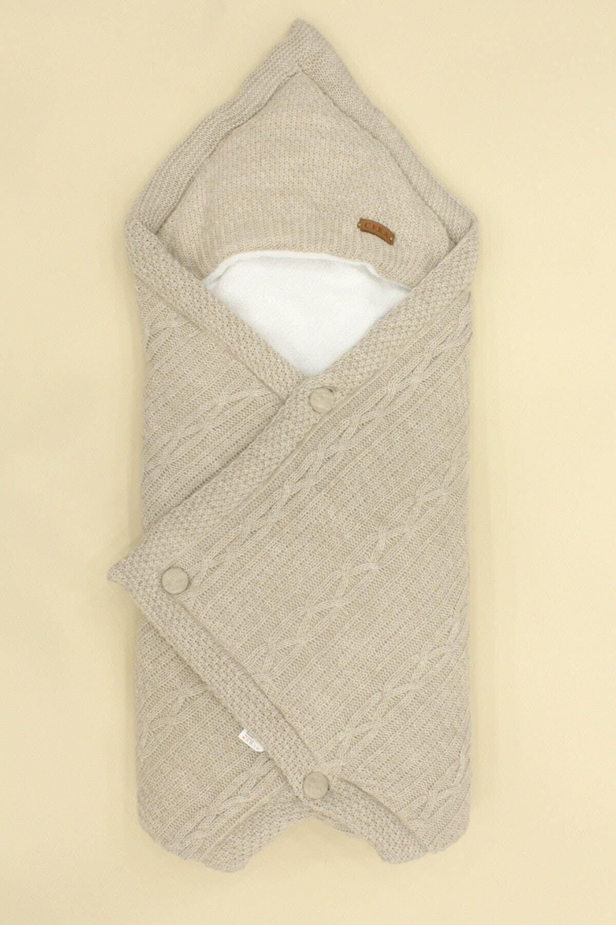 Knitwear Cfr Brown Swaddle Blanket - Swordslife