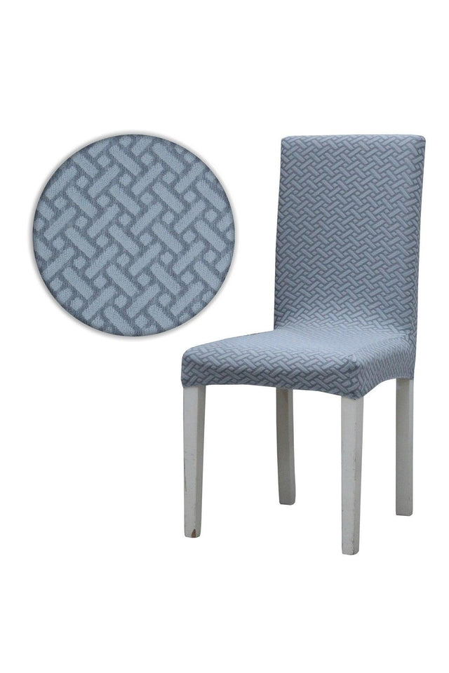 Brick Pattern Chair Cover Washable Lycra Flexible Elastic Chair Cover (Grey) - Swordslife