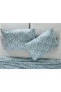 Tulip Blues Easy-to-Iron 2-Pillow Cover