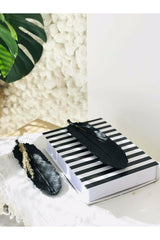 Feather Incense Holder Black Set of 2 Feather Incense Holders - Swordslife