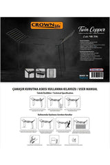 Twin Copper Laundry Hanger Dryer Rack