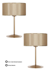 Two-005 Tumbled Matte Gold Metal Lampshade