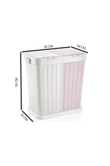 Two Compartment Automatic Lid Dirty Laundry Basket - Swordslife