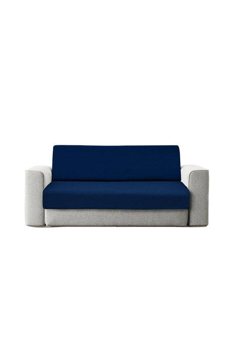 Three-Person Navy Blue Lycra Elastic Sofa Cover | Sofa Cover - Swordslife