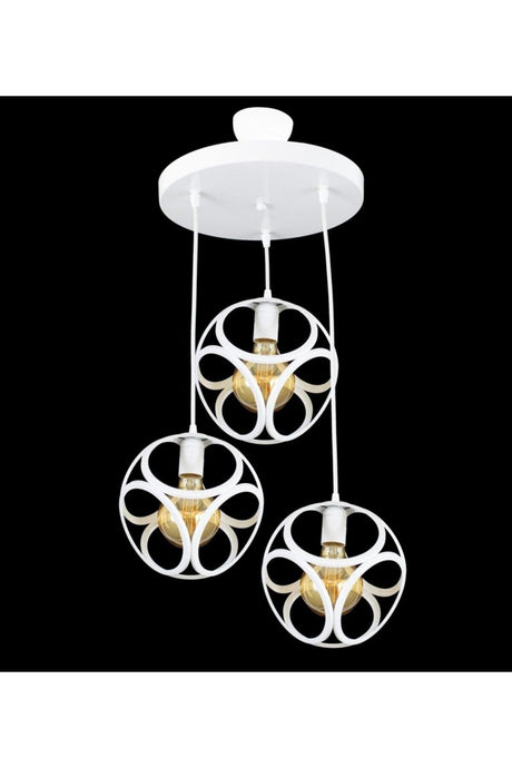 Triple Modern Circle Cube Model Pendant Lamp Chandelier - Swordslife