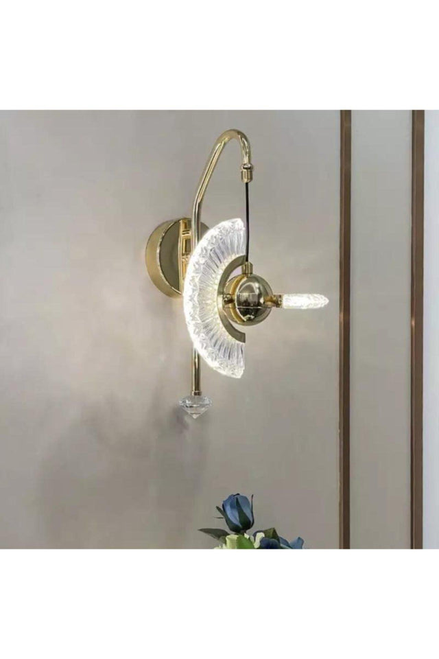 Ultra Luxury Design Gold Led Sconce - Swordslife