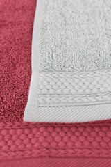 Umay Double 30*50 Cm Towel Set - Green & Koral - Swordslife