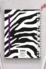 Undated Lined Notebook Zebra A5