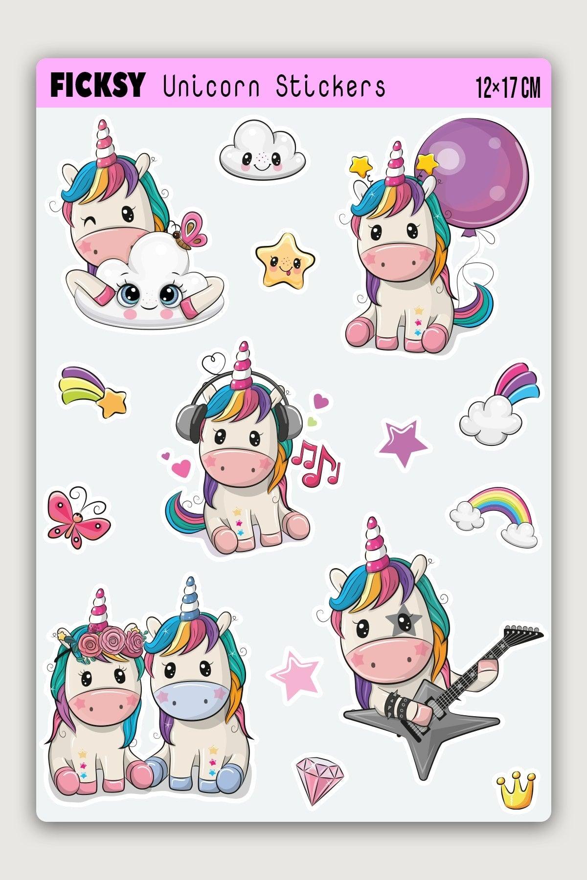 Unicorn Unicorn Sticker Set - 15