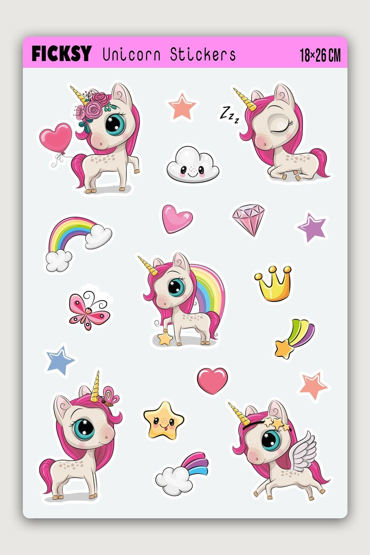 Unicorn Unicorn Sticker Set - 19