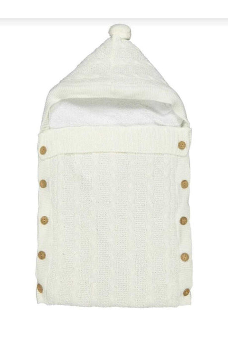 Unisex Baby White Hair Braided Swaddle Blanket - Swordslife