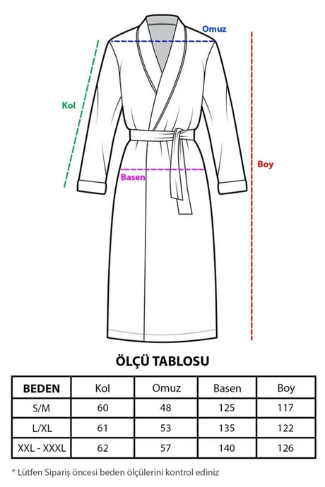 Unisex Soho Pique Bathrobe Navy