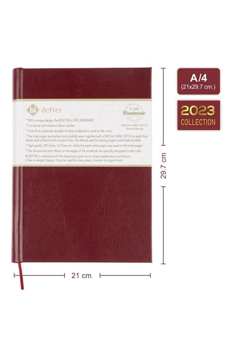 Unlined Notebook – Thermo Leather Bound