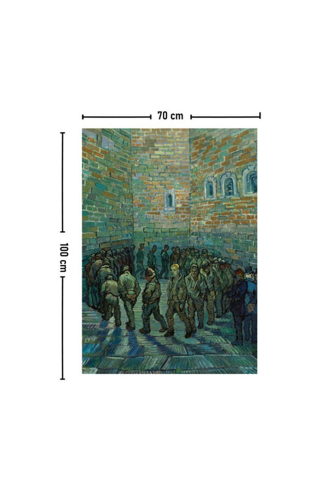 Van Gogh Prisoners' Circle Wall Covering Carpet 140x100 Cm-70x100 Cm - Swordslife