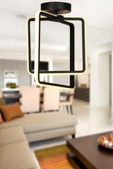 Vega Led Ceiling Mount Chandelier Black - Swordslife