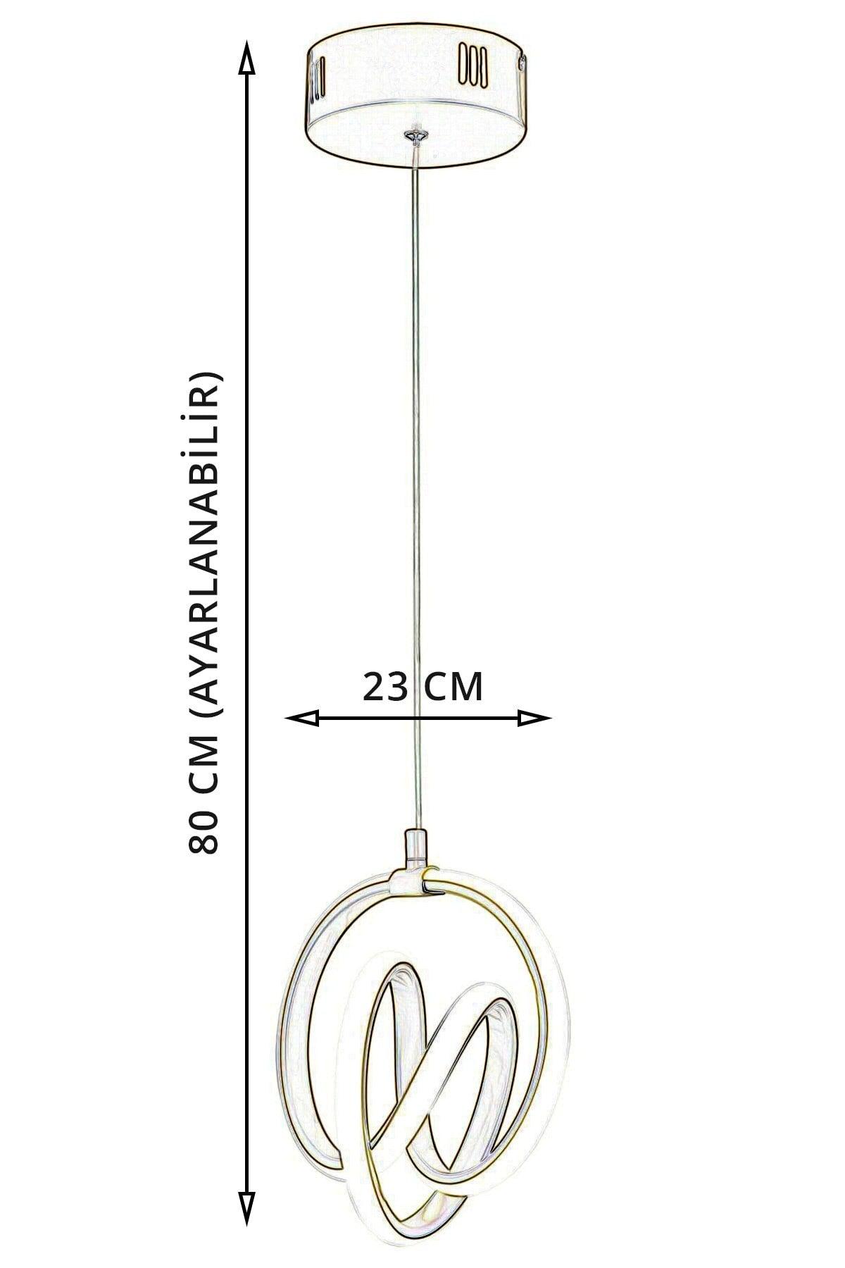 Venita Tumbled Modern Pendant Lamp Led Chandelier Living Room