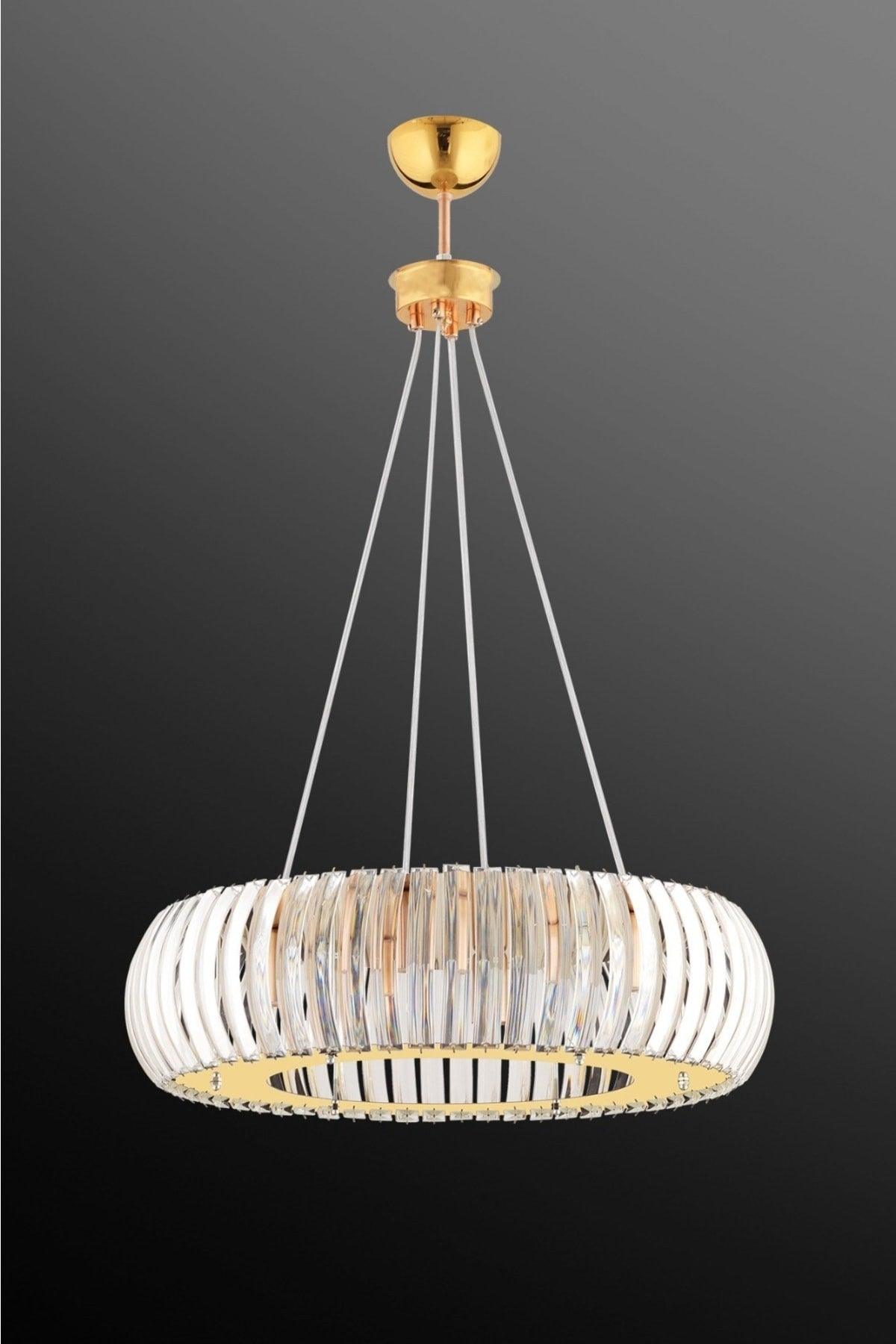 Venus Gold 50 Cm Crystal Stone Chandelier - Swordslife