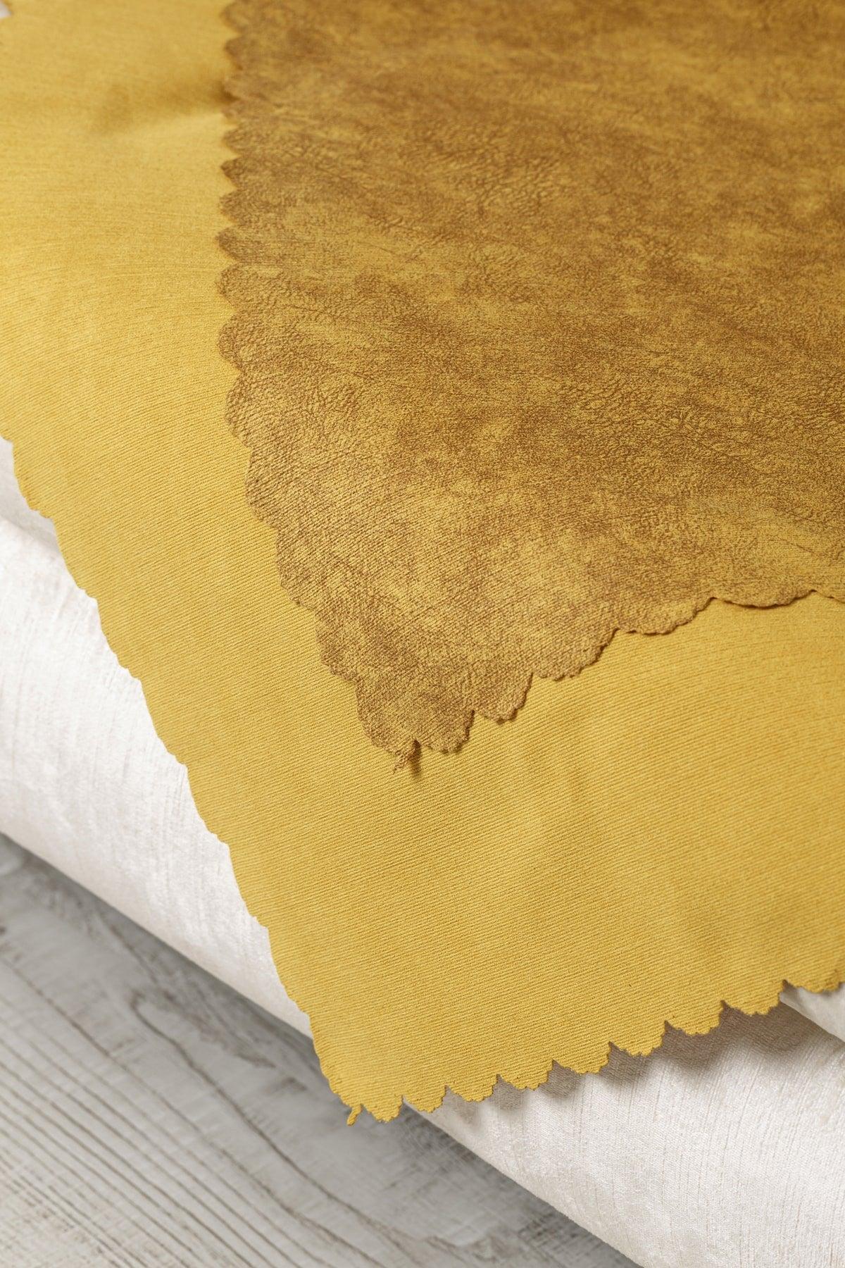 Vessel Mustard Double Sided Sofa Bed Cover Shawl - Swordslife