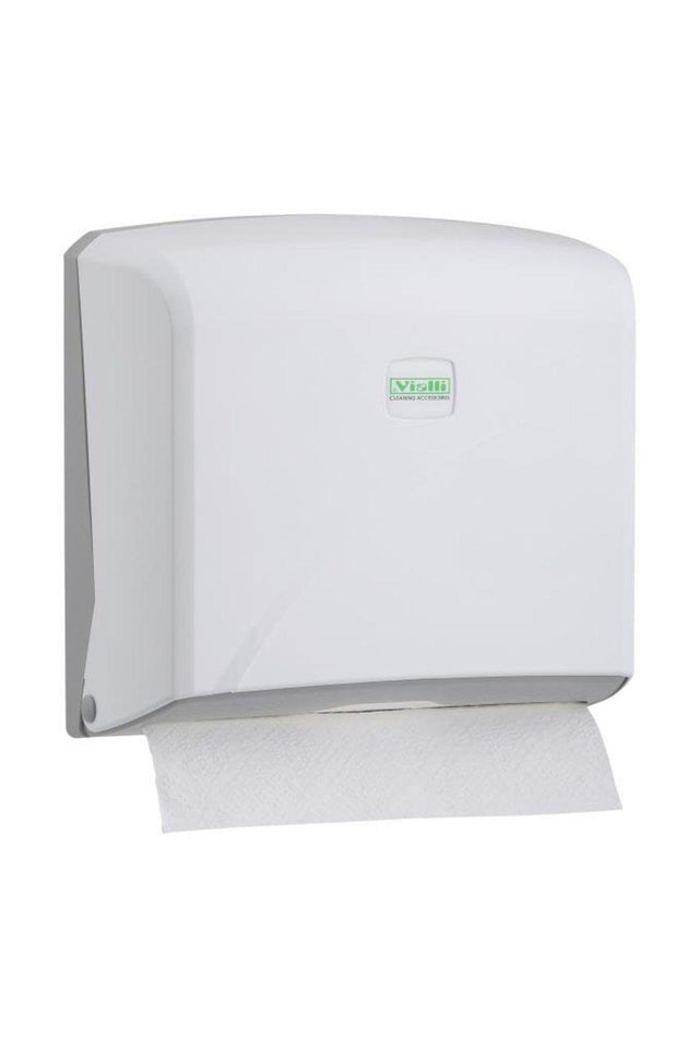 Vialli K2 Z Fold Paper Towel Dispenser Mini 200 Pcs. White - Swordslife