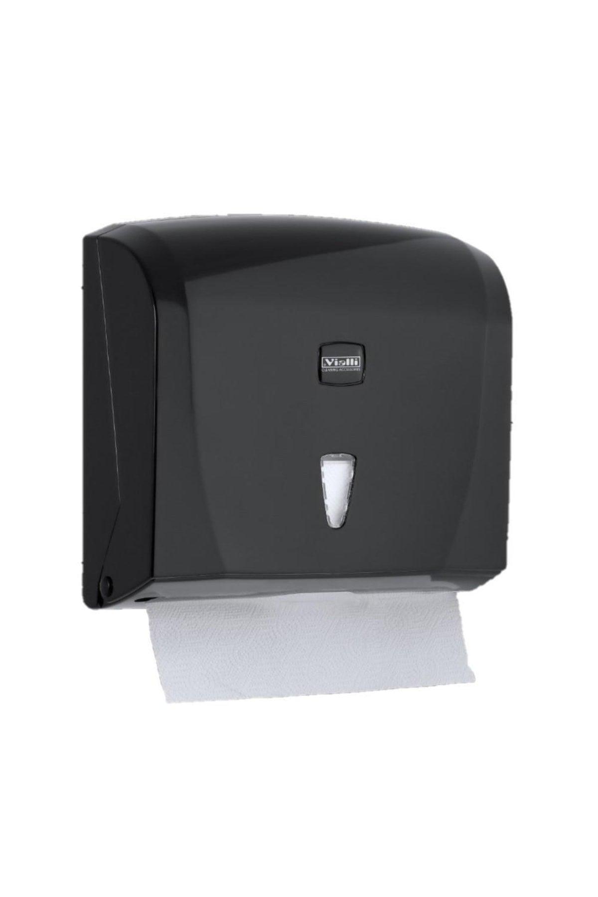 Vialli K20b Z-Fold Paper Towel Dispenser 200 Pcs. Black - Swordslife