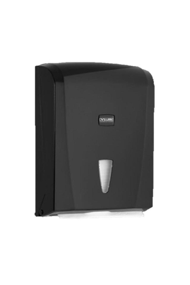 Vialli K21b Z Fold Paper Towel Dispenser 400 Pcs Black - Swordslife