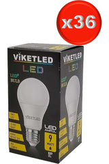 Viketled Led Bulb White-white 9w (Set of 36)