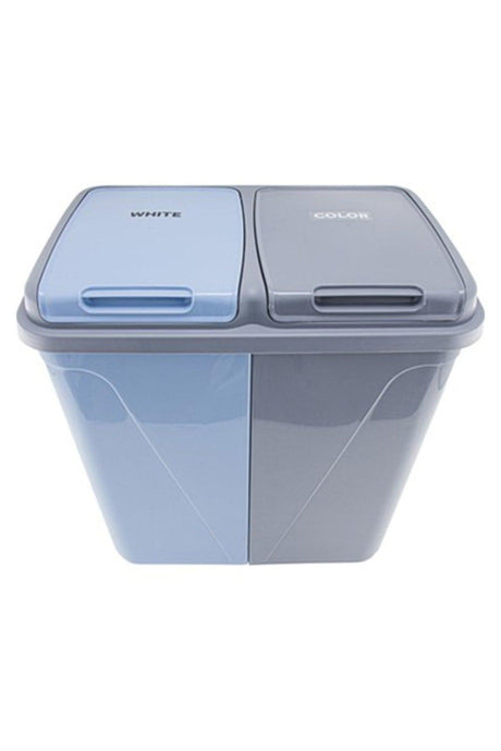 Violet 60 Liter Laundry Basket With Two Eyes Grey-blue - Swordslife