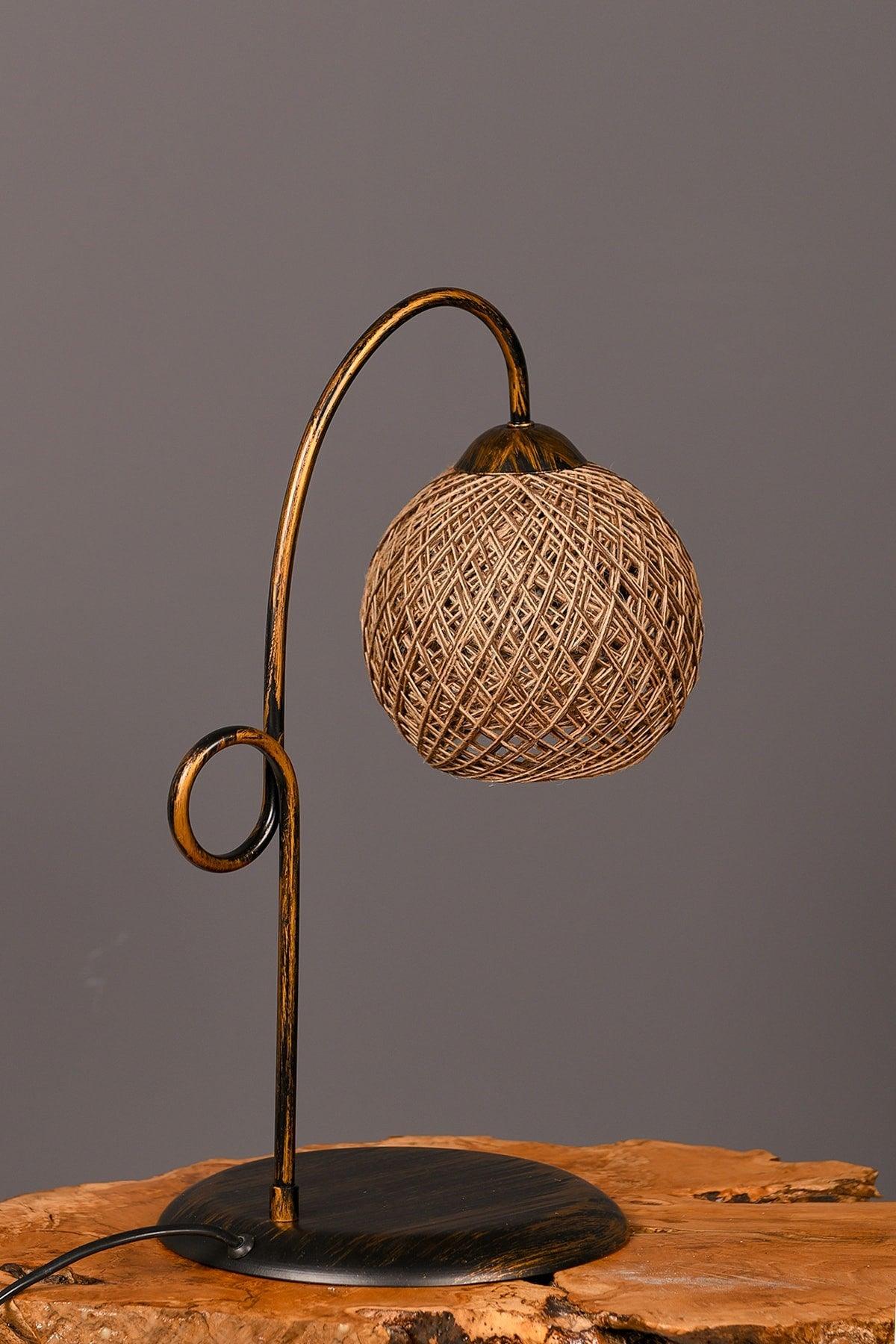 Violet Lampshade Tumbled Jute-brown Ipaj-56 - Swordslife