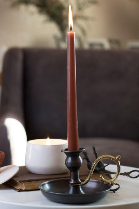 Copper Hand Candlestick - Swordslife