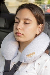 Visco Orthopedic Travel Neck Pillow Ergonomic Visco Pillow (gray Melange) - Swordslife