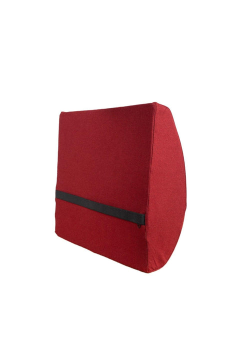 Visco Lumbar And Back Cushion Pillow Auto Vehicle Office Seat Back Lumbar Supporting Cushion Pillow Claret Red - Swordslife