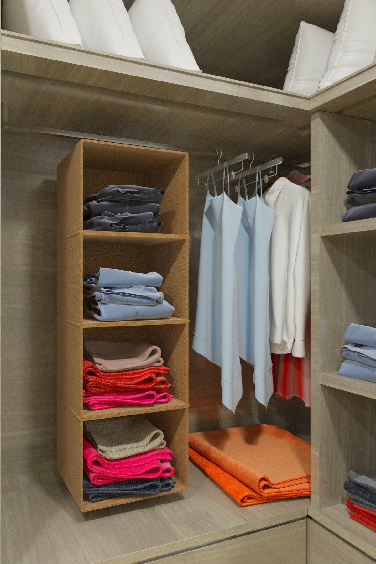 Vivyan Wardrobe Organizer 4 Compartments