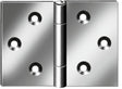 VORMANN slide / wide hinges H.80mm W.120mm S.1,8mm STA verz. - Swordslife