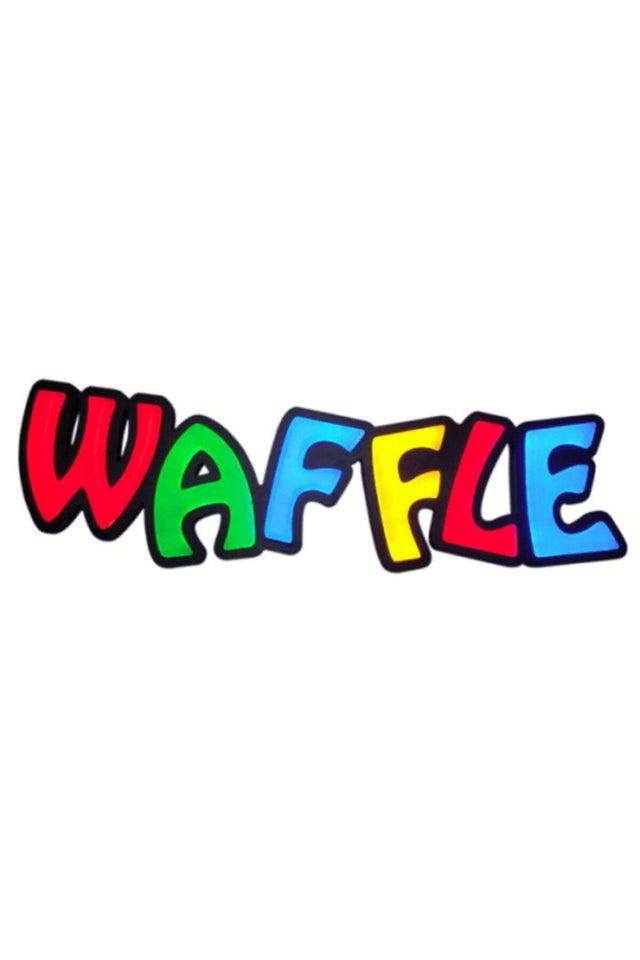 Waffle Leon Led Sign Illuminated 18x62cm