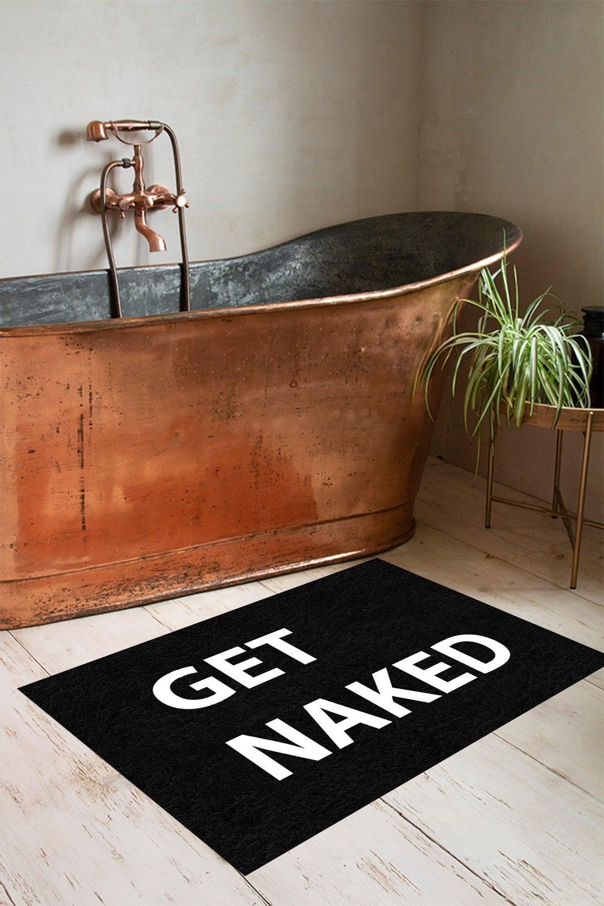 Washable Written Bathroom Rug Mat Single