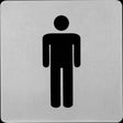 WC - Signs Stainless Steel Female Toilet / 100x100x1 / Stainless Steel - Swordslife