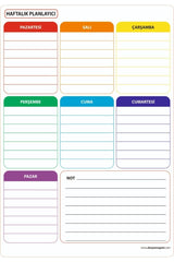 Weekly Magnet Planner