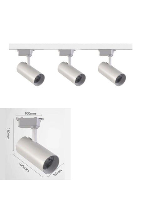 White Case 1 Meter Rail - 3 Pieces Rail Spot Daylight 35 Watt Led - Swordslife