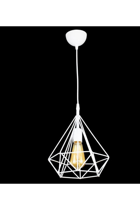 White Large Prism Pendant Lamp Chandelier - Swordslife