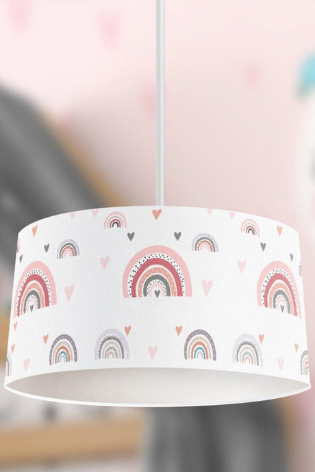 White Pastel Rainbow Kids Pendant Lamp Chandelier - Swordslife