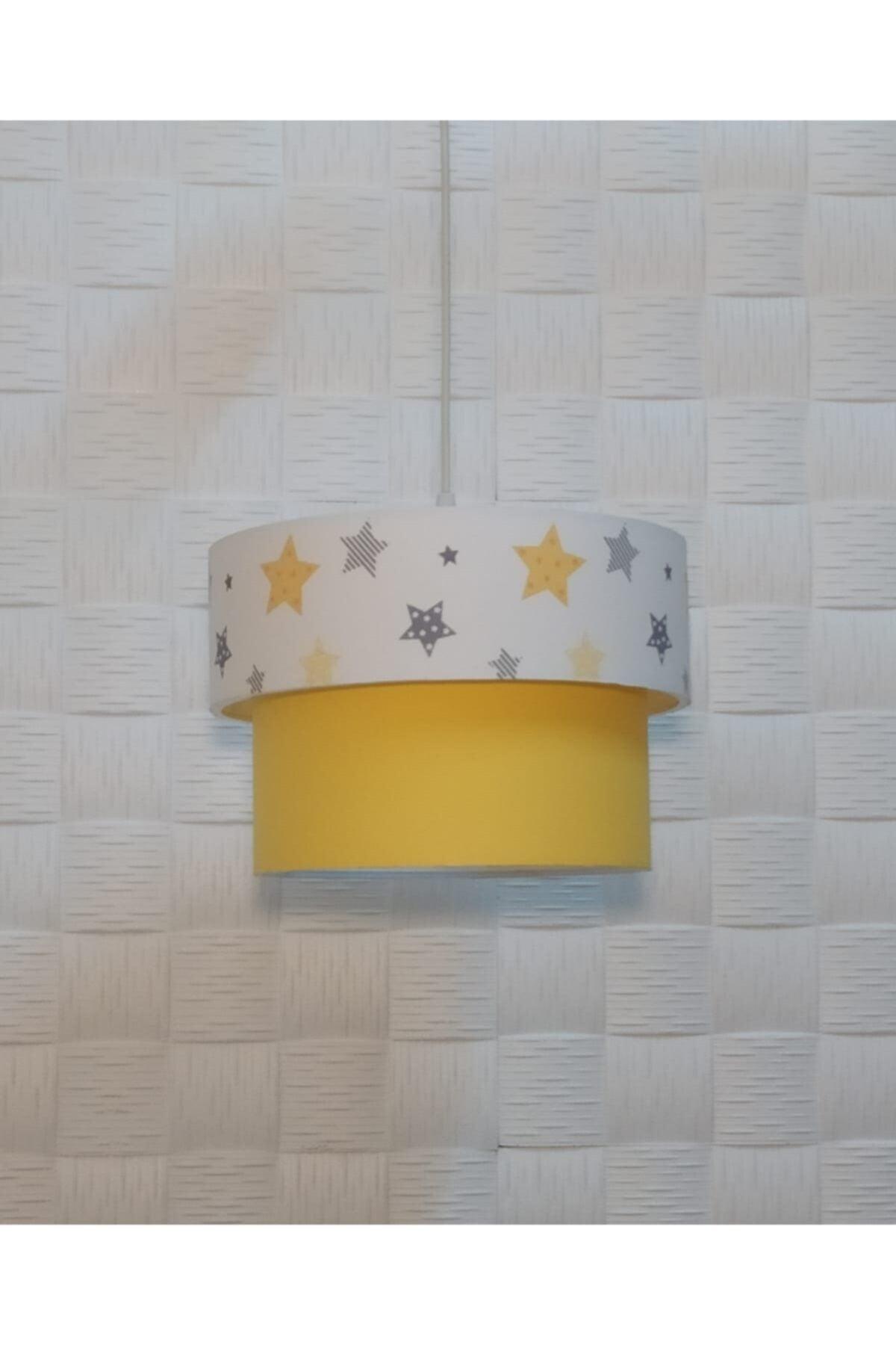 White Yellow Star Children's Room Baby's Room Chandelier Pendant Cake - Swordslife