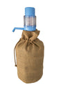 Straw Jute Fabric Rope Drawstring Carboy Cover