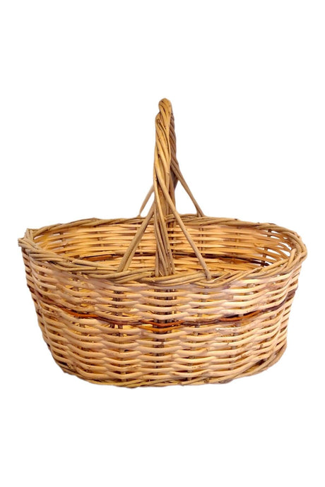 Straw Reed Bamboo Basket Organizer